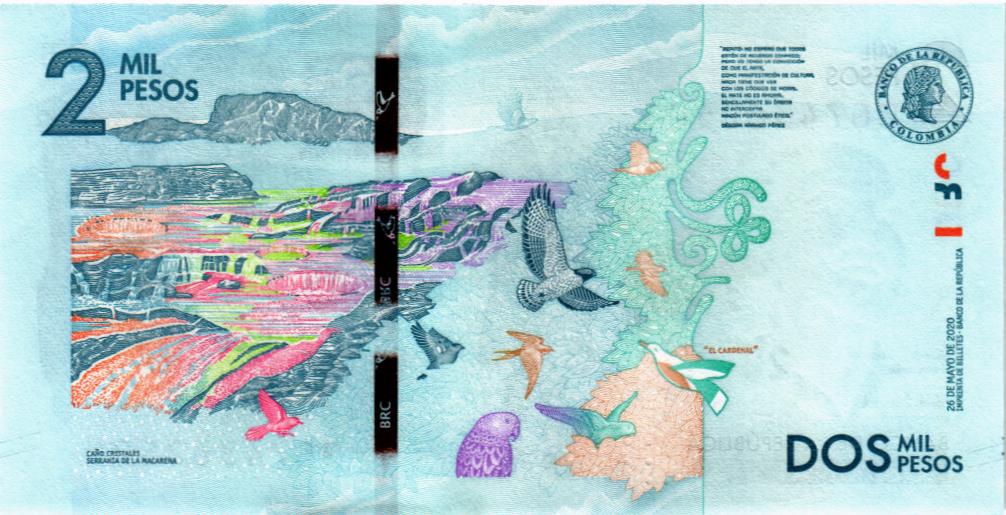 КОЛУМБИЯ 2000 ПЕСО мини 2