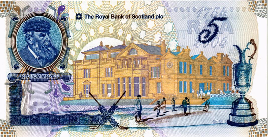 ШОТЛАНДИЯ 5 ФУНТОВ (ROYAL BANK OF SCOTLAND) мини 2