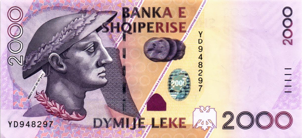 АЛБАНИЯ 2000 ЛЕК мини 1