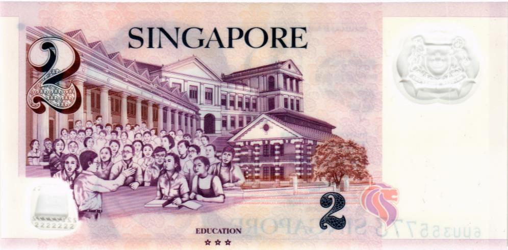 СИНГАПУР 2 ДОЛЛАРА мини 2