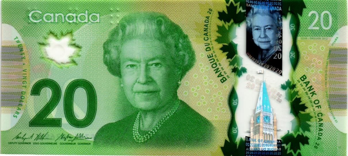 КАНАДА 20 ДОЛЛАРОВ