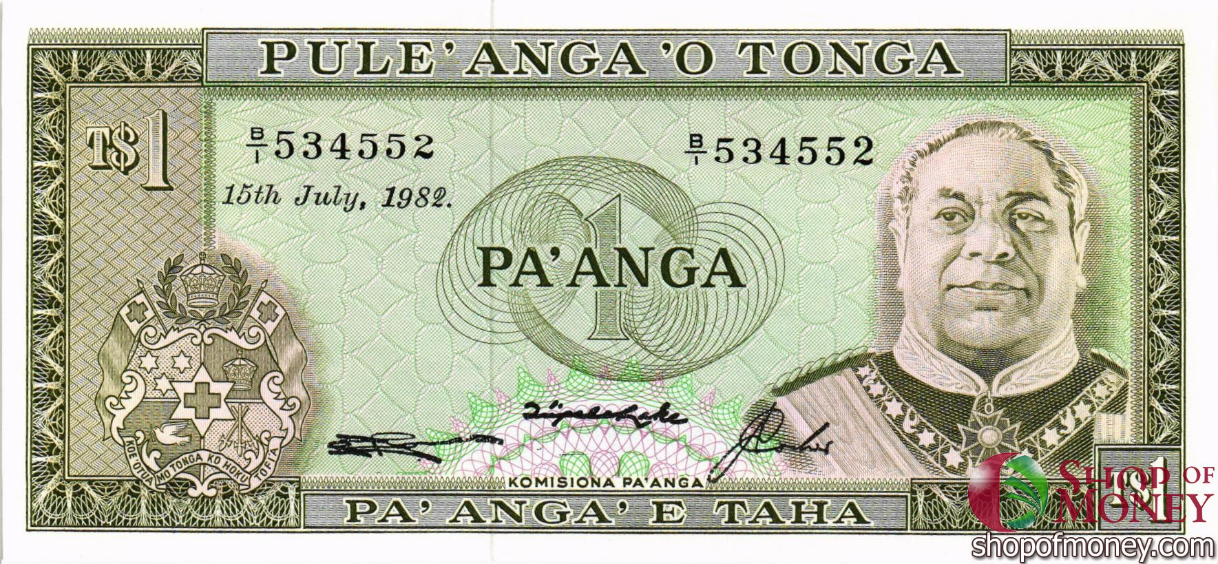 ТОНГА 1 ПААНГА мини 1