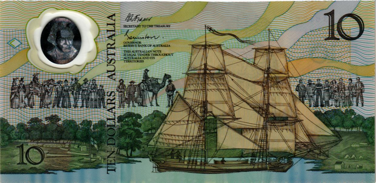 АВСТРАЛИЯ 10 ДОЛЛАРОВ (AB) мини 2