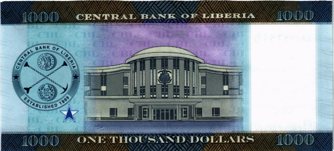 ЛИБЕРИЯ 1000 ДОЛЛАРОВ мини 2