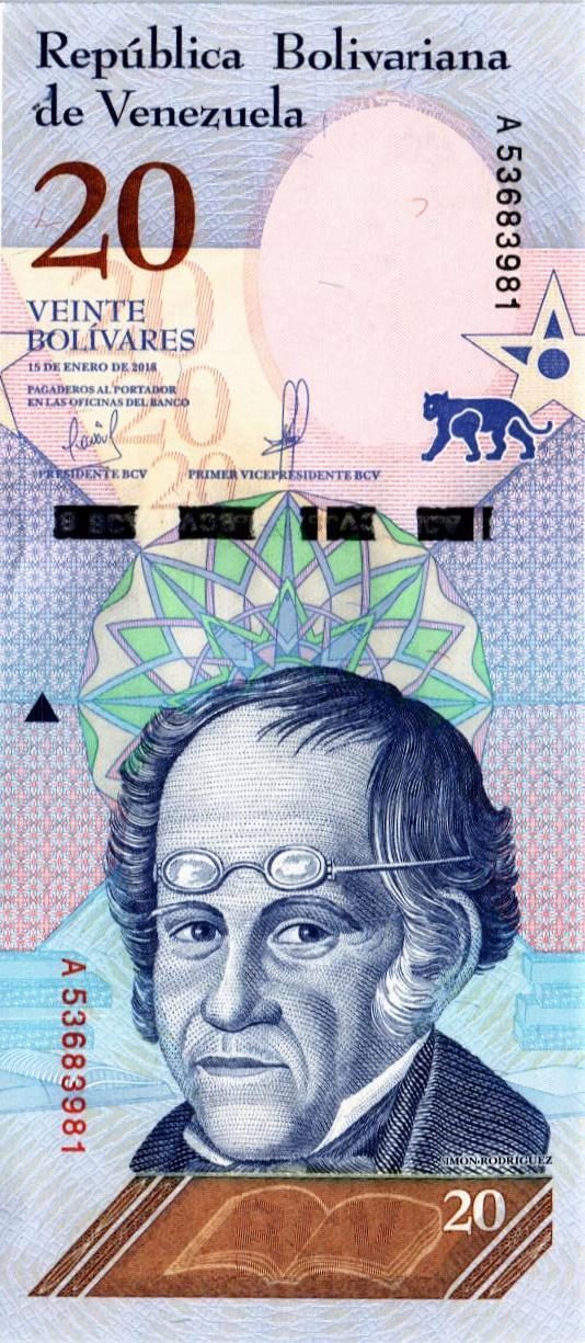 ВЕНЕСУЭЛА 20 БОЛИВАР мини 1