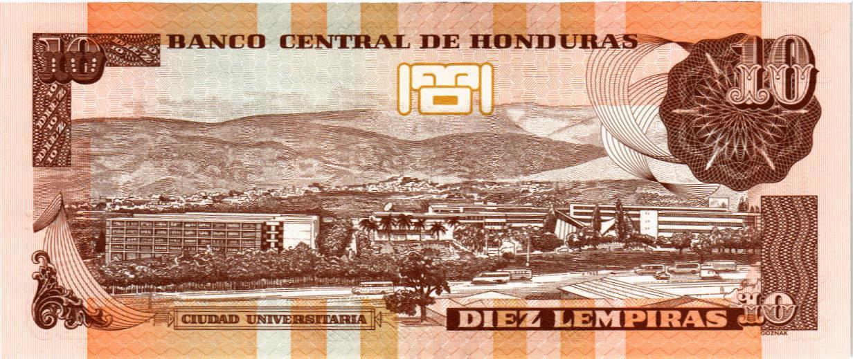 ГОНДУРАС 10 ЛЕМПИР мини 2