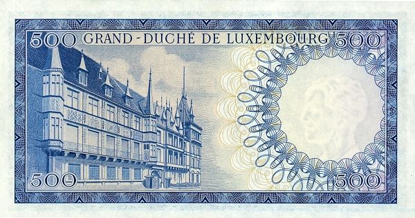 ЛЮКСЕМБУРГ 500 ФРАНКОВ мини 2