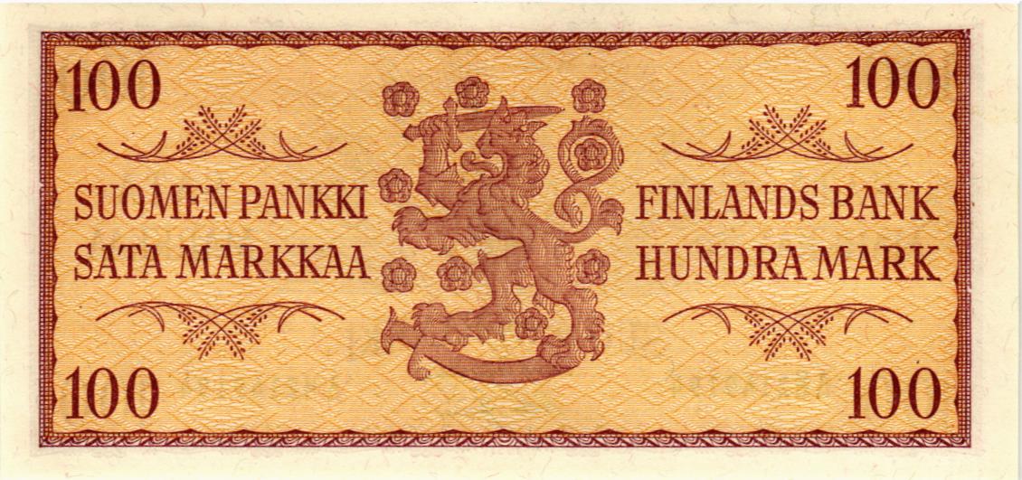 ФИНЛЯНДИЯ 100 МАРОК мини 2