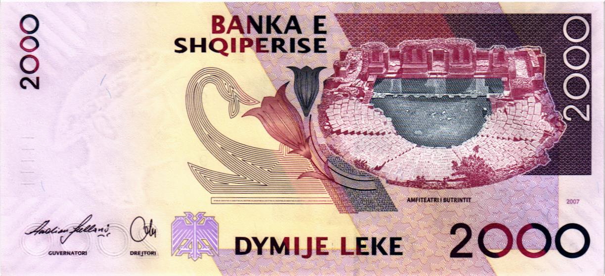 АЛБАНИЯ 2000 ЛЕК мини 2
