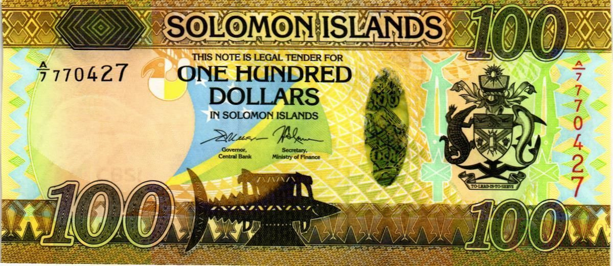 СОЛОМОНОВЫ ОСТРОВА 100 ДОЛЛАРОВ мини 1