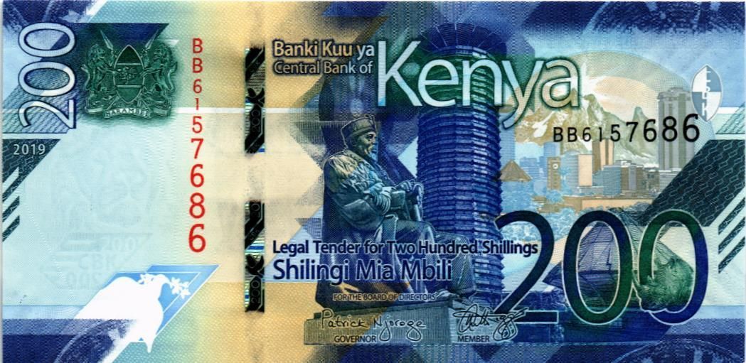 КЕНИЯ 200 ШИЛЛИНГОВ мини 1