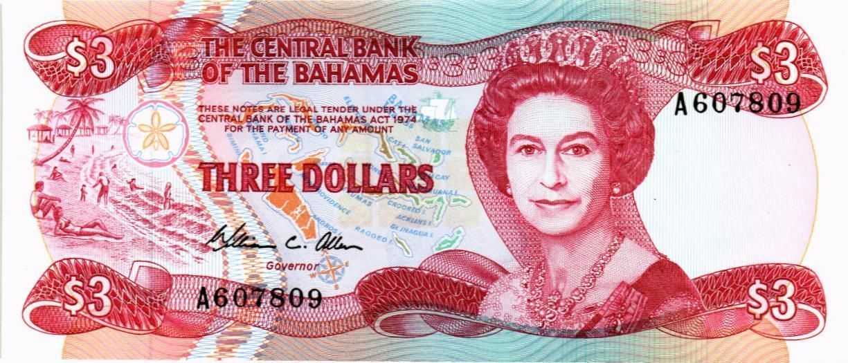 БАГАМСКИЕ ОСТРОВА 3 ДОЛЛАРА
