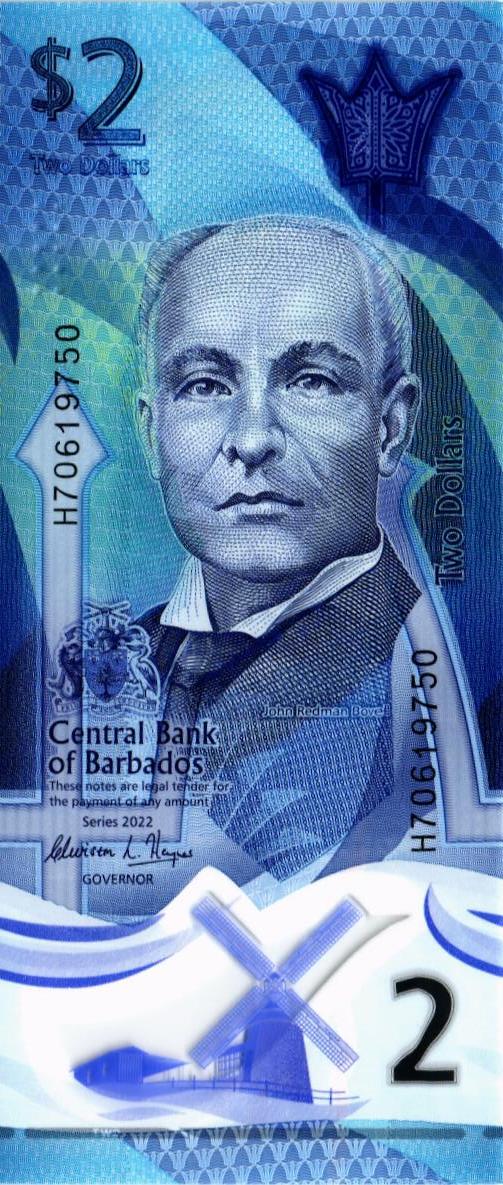 БАРБАДОС 2 ДОЛЛАРА мини 1