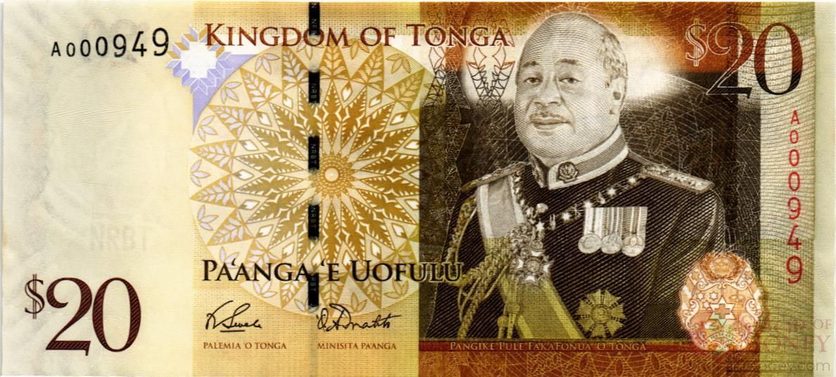 ТОНГА 20 ПААНГА