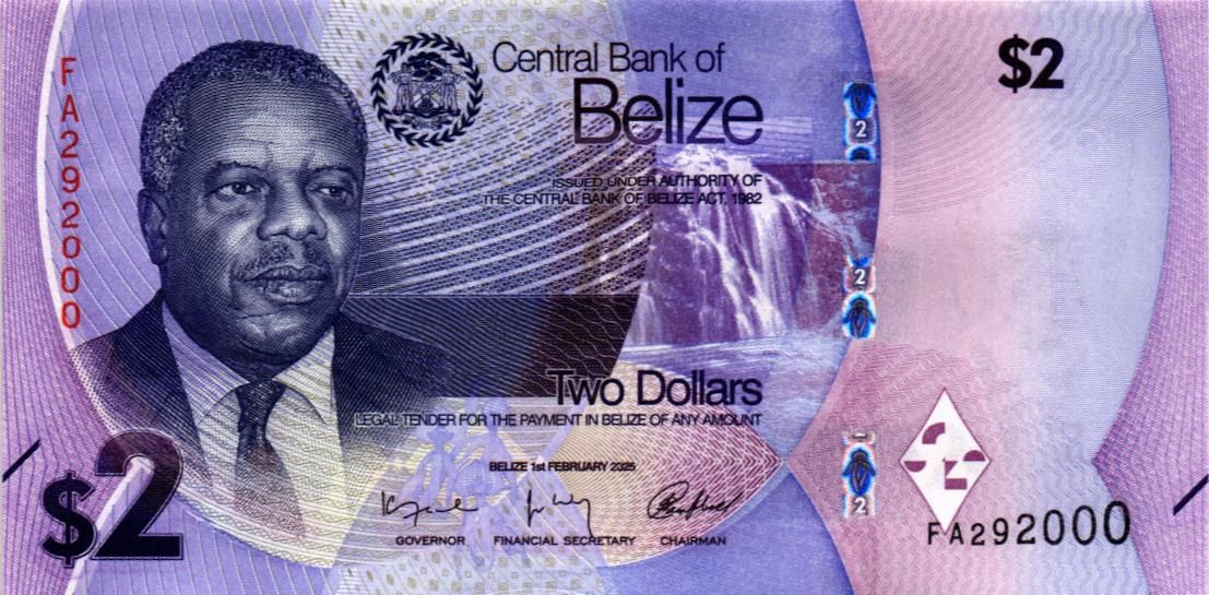 БЕЛИЗ 2 ДОЛЛАРА