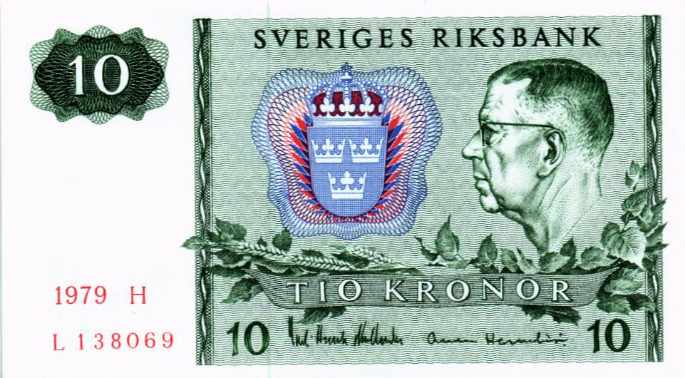 ШВЕЦИЯ 10 КРОН