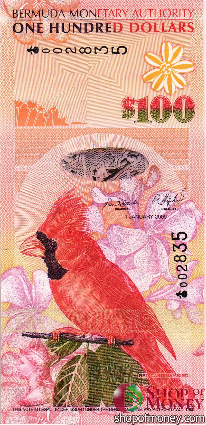 БЕРМУДСКИЕ ОСТРОВА 100 ДОЛЛАРОВ