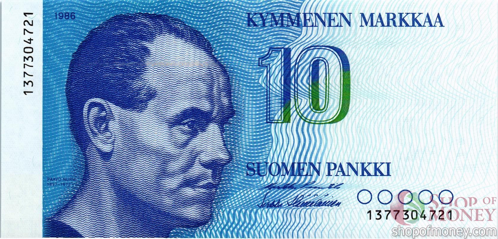 ФИНЛЯНДИЯ 10 МАРОК мини 1