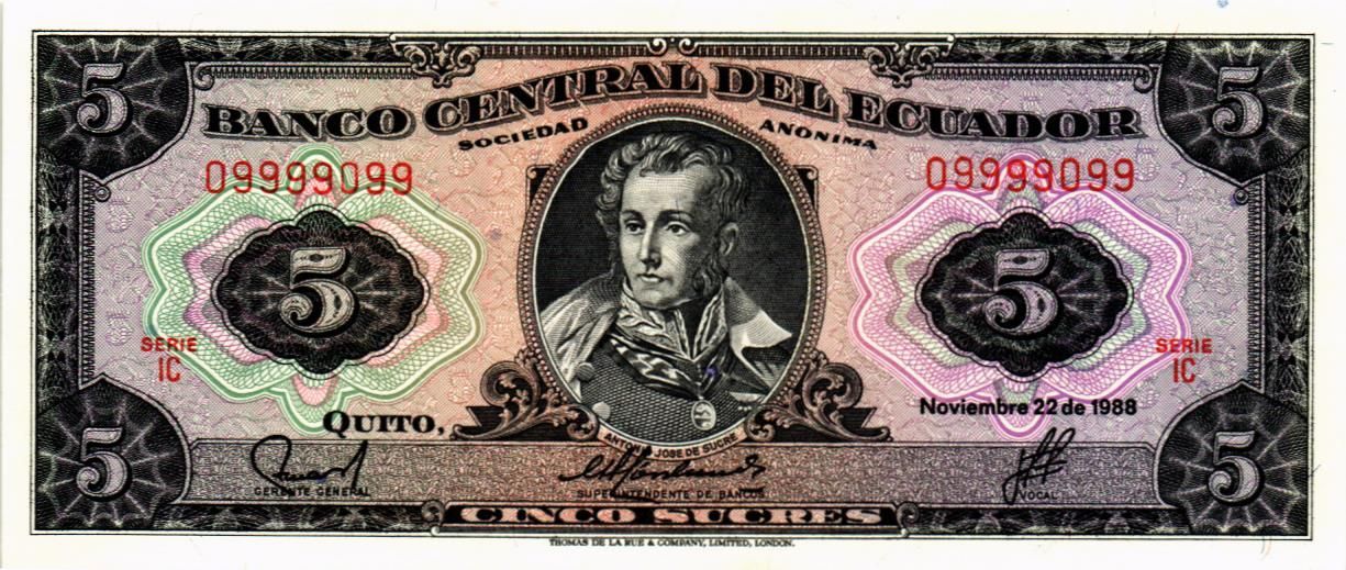 ЭКВАДОР 5 CУКРЕ #09999099 мини 1