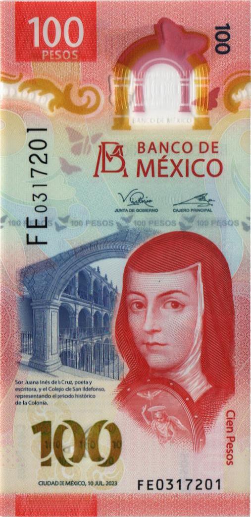МЕКСИКА 100 ПЕСО (10.07.2023)