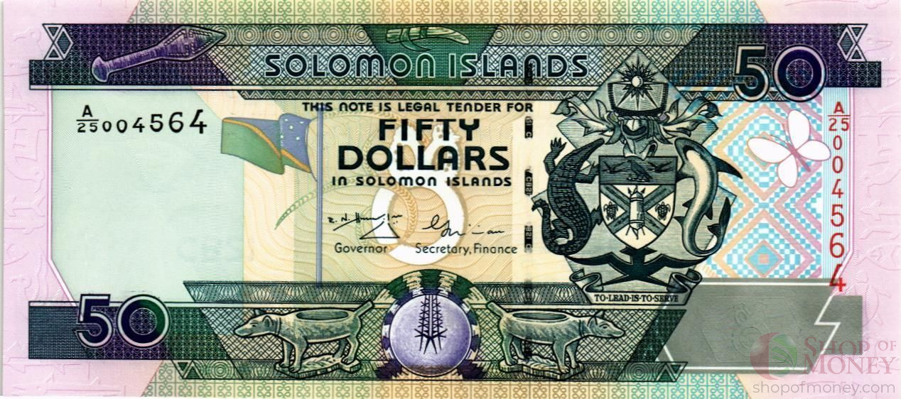 СОЛОМОНОВЫ ОСТРОВА 50 ДОЛЛАРОВ (A/25) мини 1