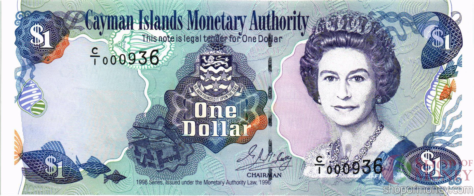 КАЙМАНОВЫ ОСТРОВА 1 ДОЛЛАР (C/1) мини 1