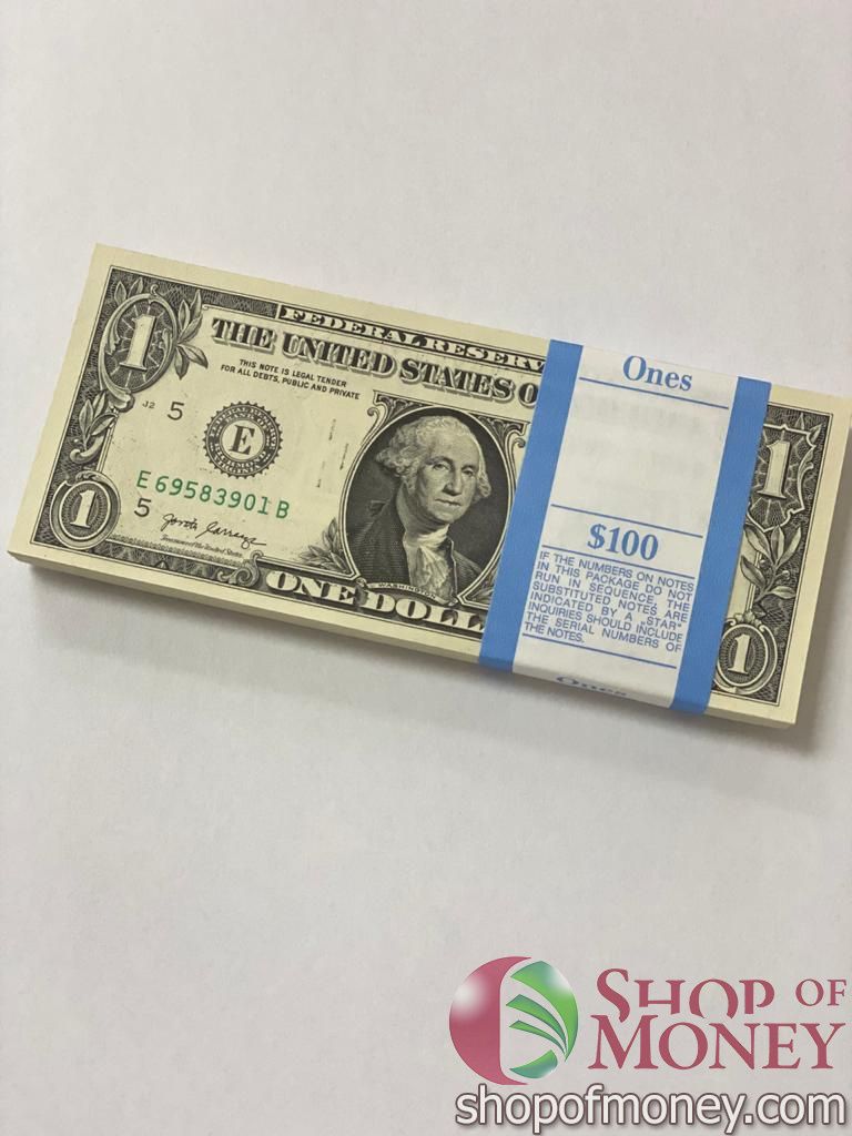 США 1 ДОЛЛАР (E-РИЧМОНД) (100 БАНКНОТ)