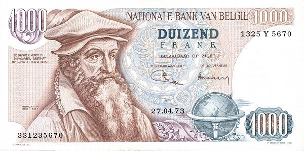 БЕЛЬГИЯ 1000 ФРАНКОВ