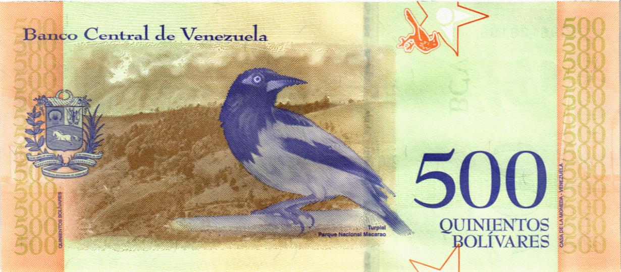 ВЕНЕСУЭЛА 500 БОЛИВАР (18.05.2018) мини 2