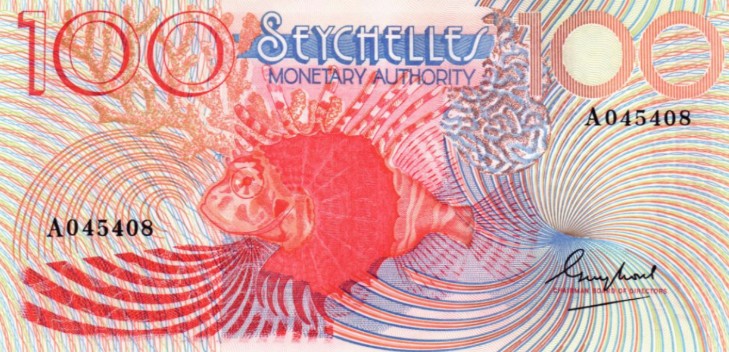 СЕЙШЕЛЬСКИЕ ОСТРОВА 100 РУПИЙ