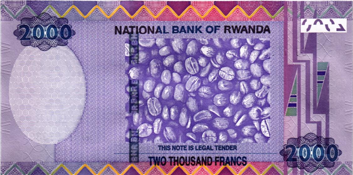 РУАНДА 2000 ФРАНКОВ мини 2
