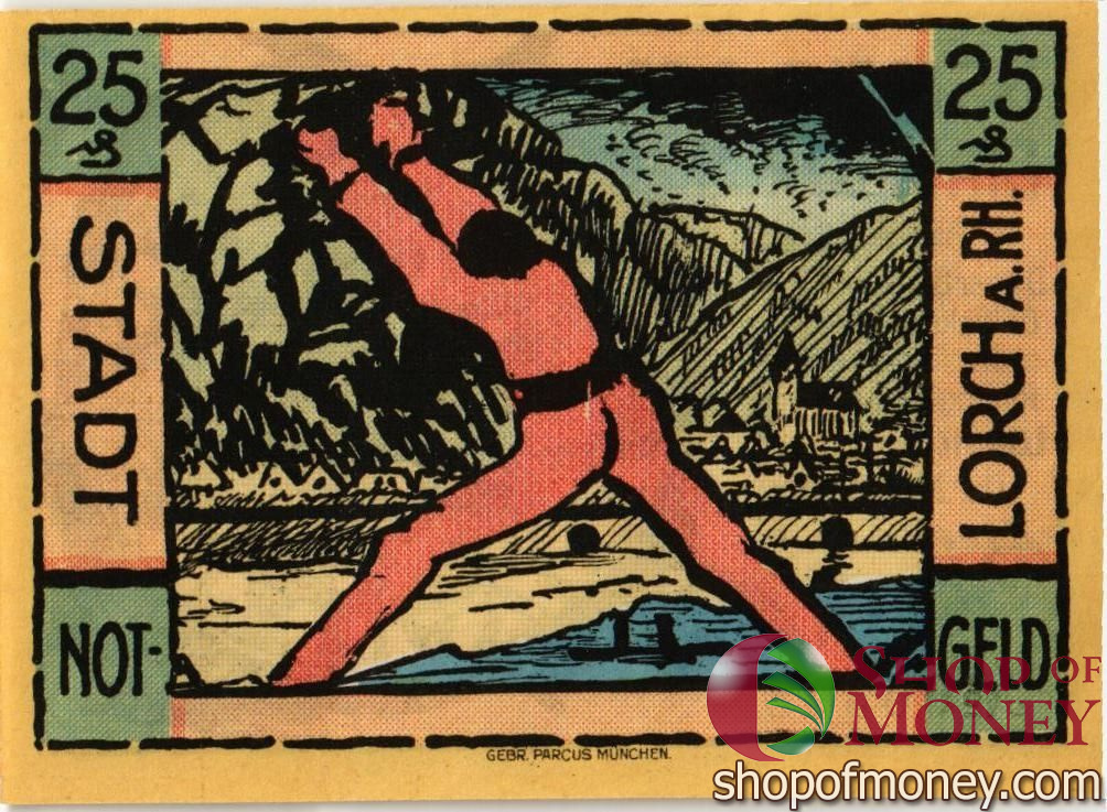 ГЕРМАНИЯ 25 ПФЕННИГОВ (НОТГЕЛЬД) мини 2