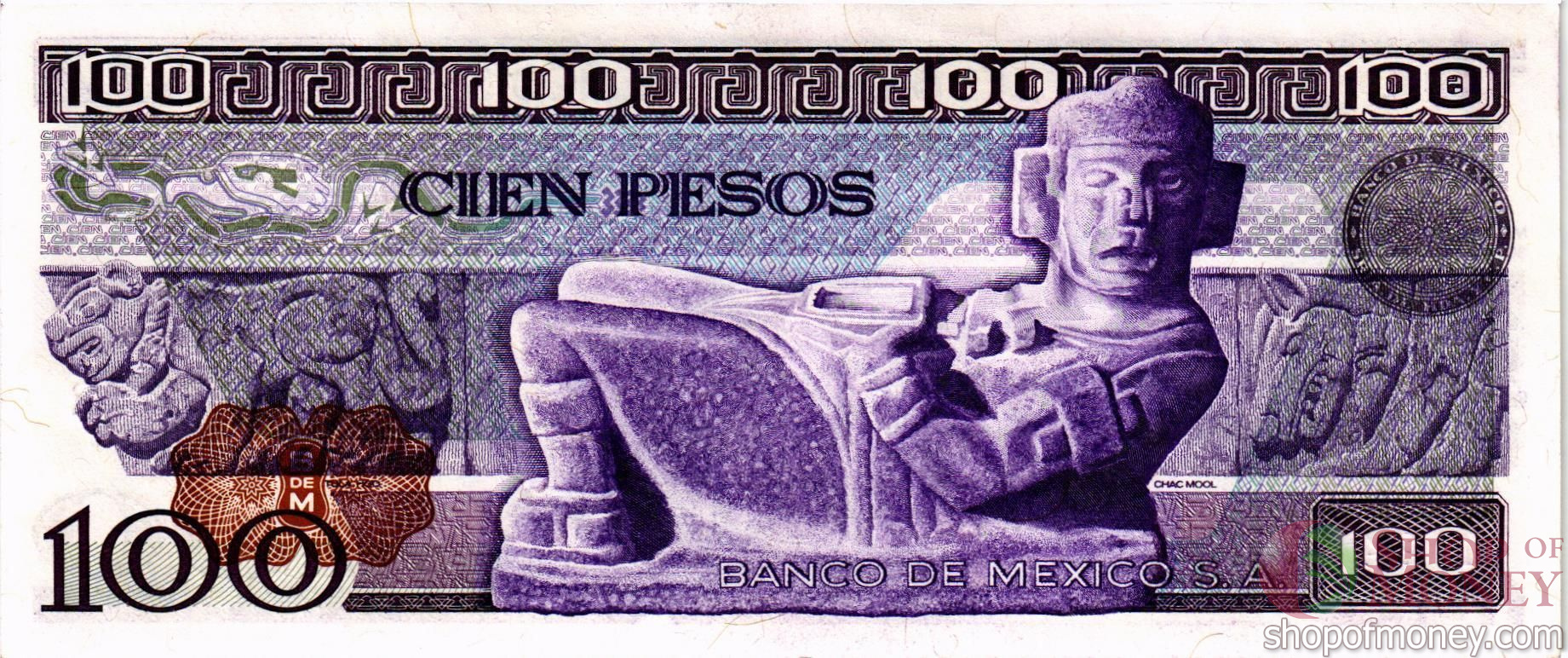 МЕКСИКА 100 ПЕСО (-CC- СЕРИЯ) мини 2