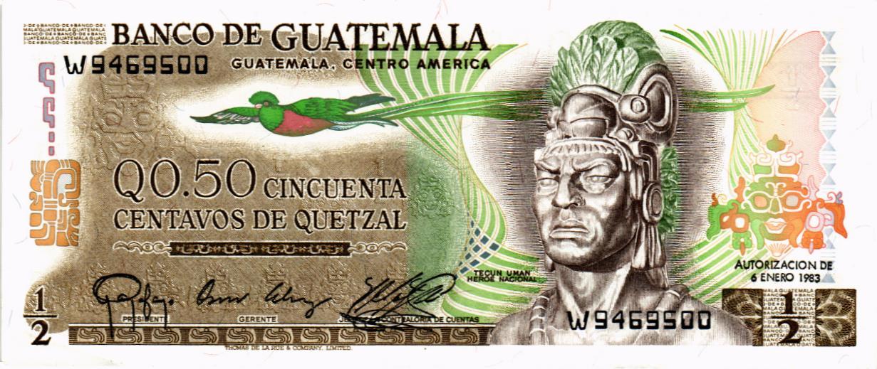 ГВАТЕМАЛА 1/2 КЕТСАЛЬ