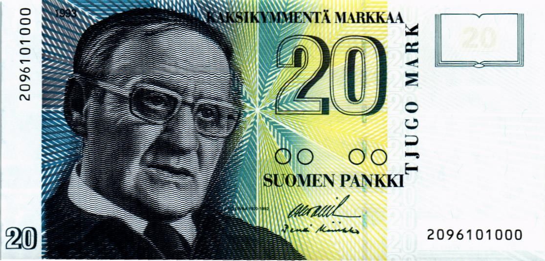 ФИНЛЯНДИЯ 20 МАРОК