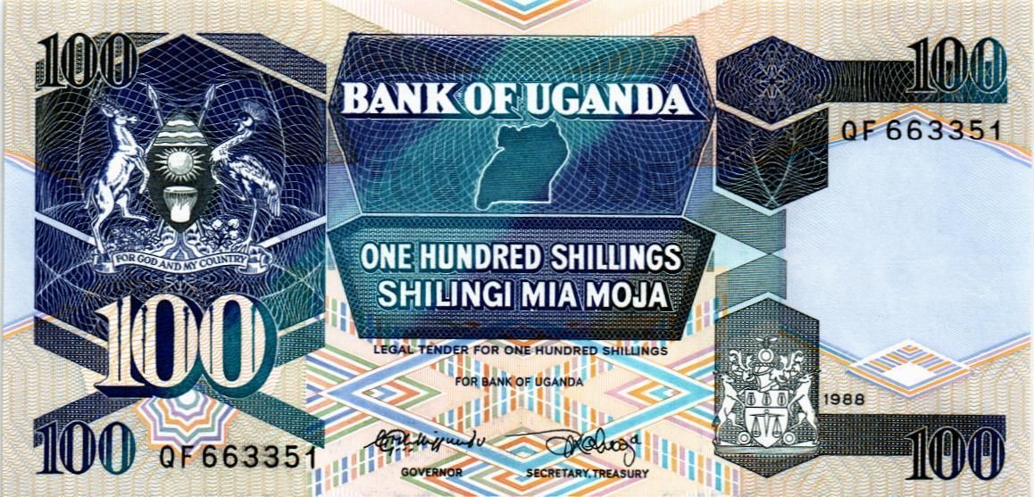 УГАНДА 100 ШИЛЛИНГОВ мини 1