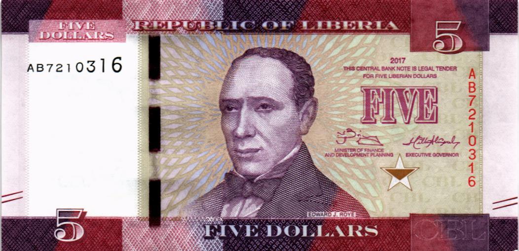 ЛИБЕРИЯ 5 ДОЛЛАРОВ мини 1