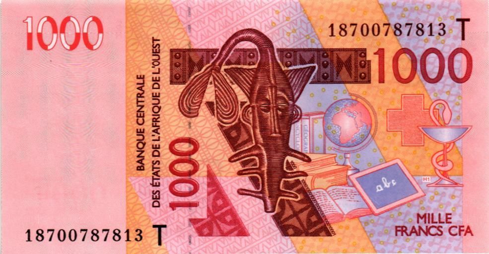 WAS - ТОГО 1000 ФРАНКОВ (T) мини 1