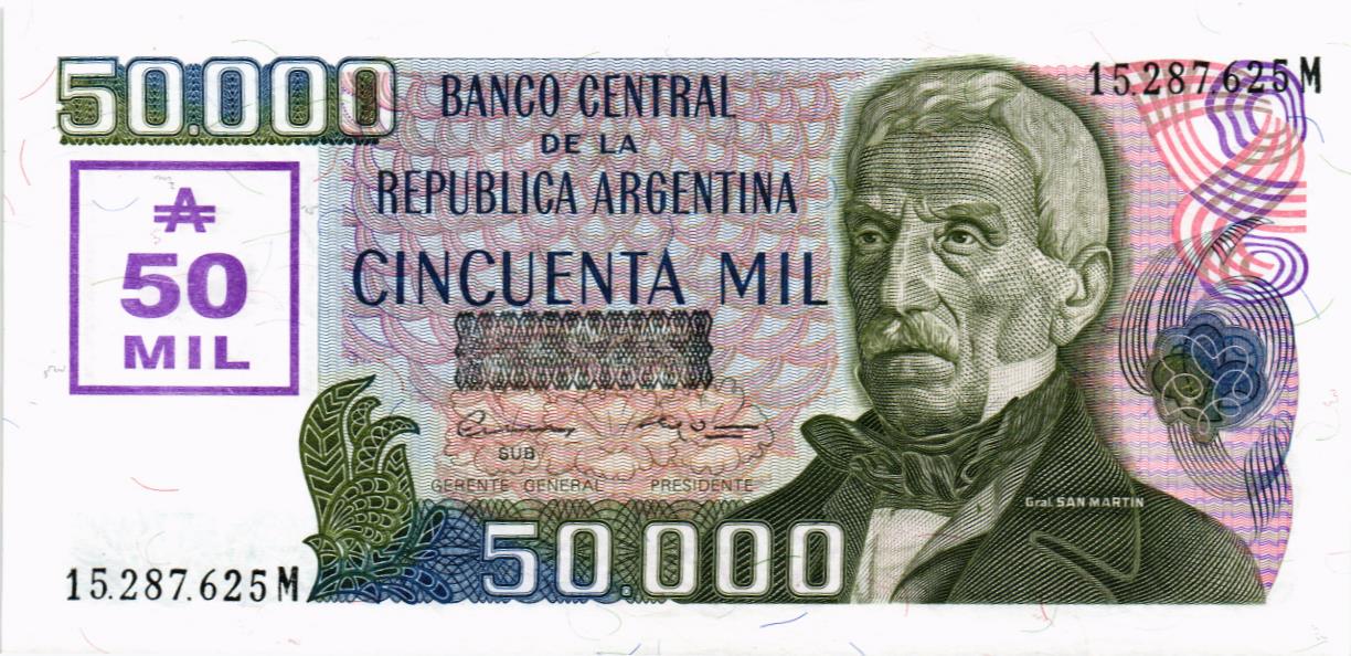 АРГЕНТИНА 50000 ПЕСО мини 1