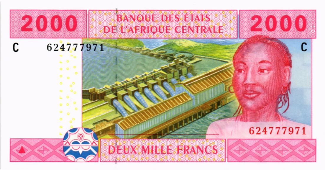 CAS - ЧАД 2000 ФРАНКОВ (C) мини 1