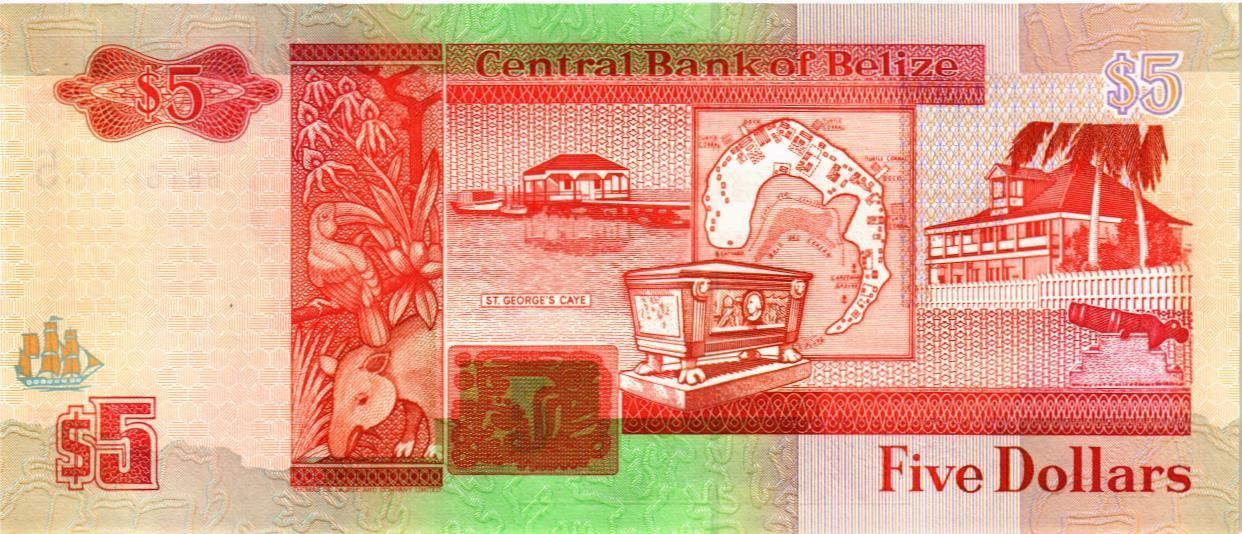 БЕЛИЗ 5 ДОЛЛАРОВ мини 2