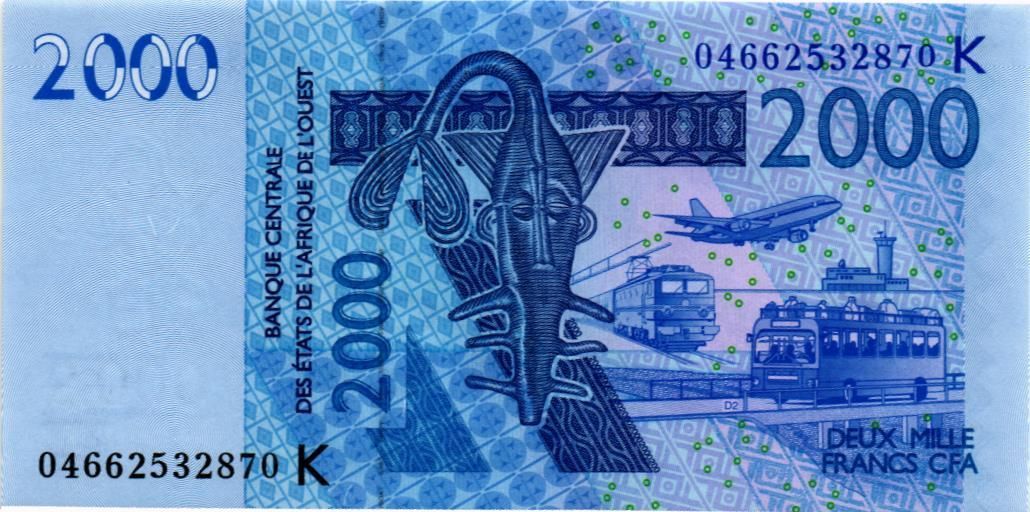 WAS - СЕНЕГАЛ 2000 ФРАНКОВ (K) мини 1