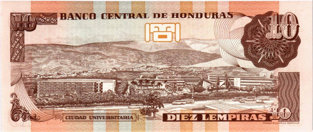 ГОНДУРАС 10 ЛЕМПИР мини 2