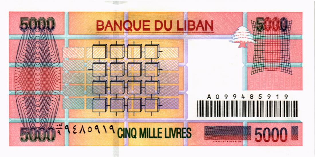 ЛИВАН 5000 ЛИВРОВ мини 2