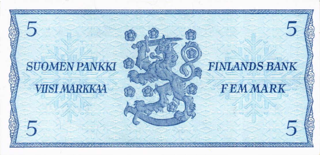 ФИНЛЯНДИЯ 5 МАРОК (Litt. B) мини 2