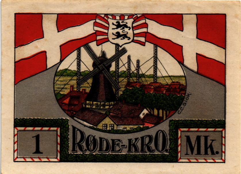 ДАНИЯ-ГЕРМАНИЯ 1 МАРКА (НОТГЕЛЬД)