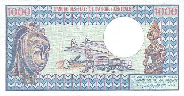 КАМЕРУН 1000 ФРАНКОВ мини 2