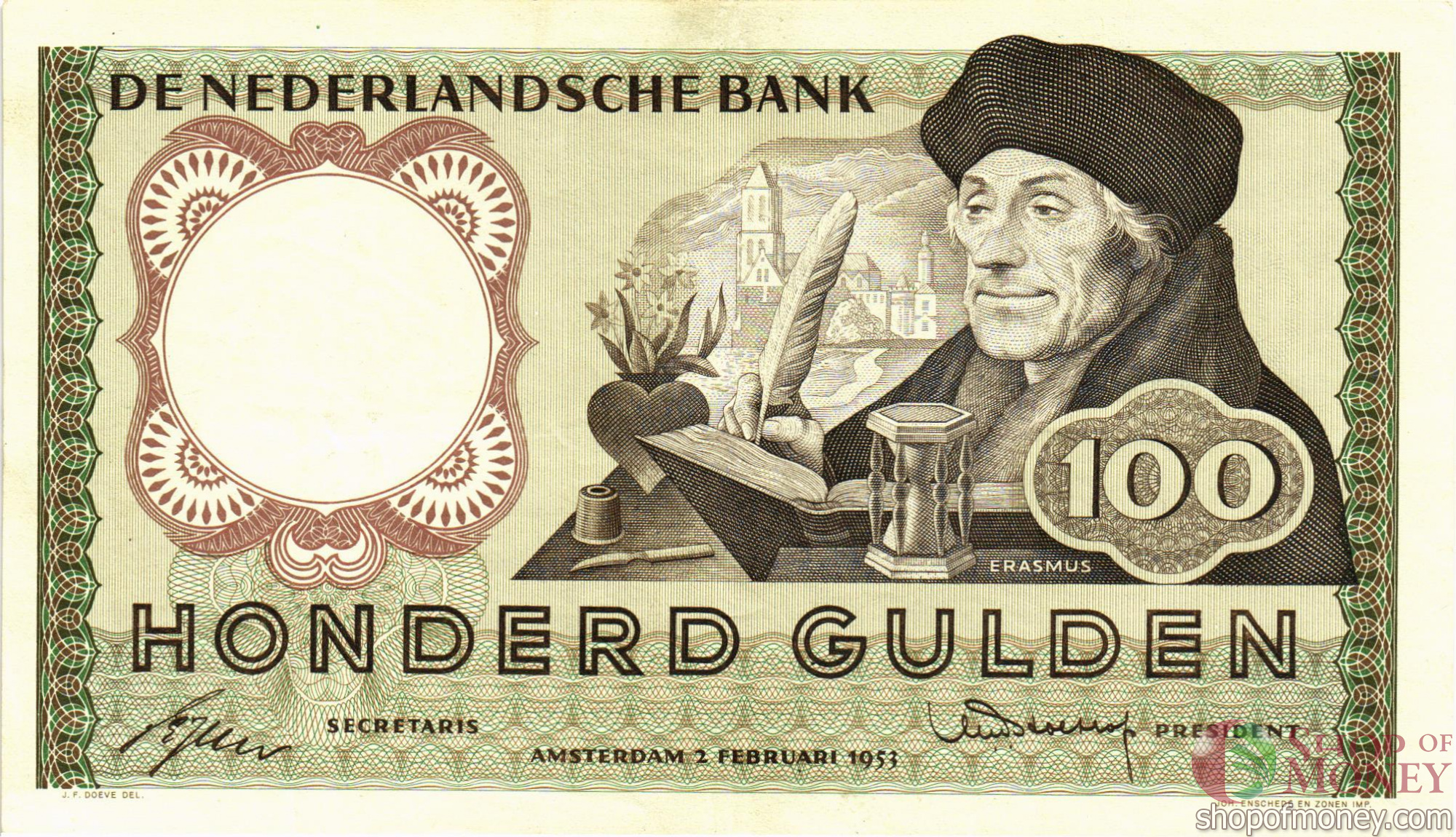 НИДЕРЛАНДЫ 100 ГУЛЬДЕНОВ мини 1