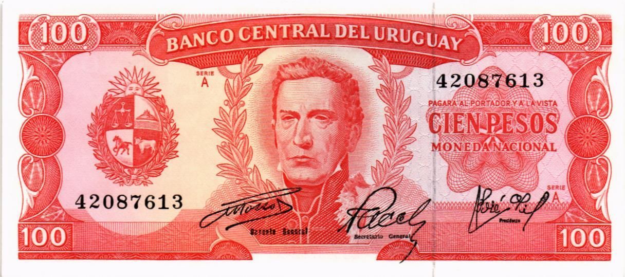 УРУГВАЙ 100 ПЕСО мини 1