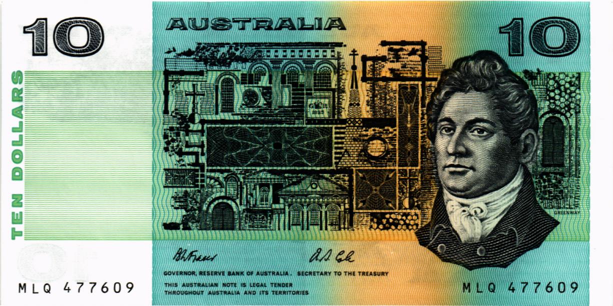 АВСТРАЛИЯ 10 ДОЛЛАРОВ usd